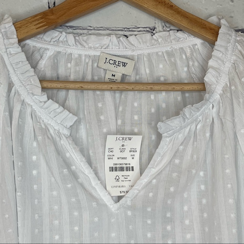 **SOLD** J.Crew Factory Printed Artist Blouse - Picture 5 of 10